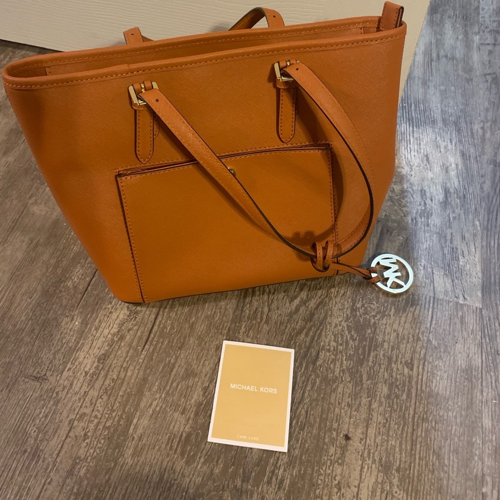 Small orange MK handbag